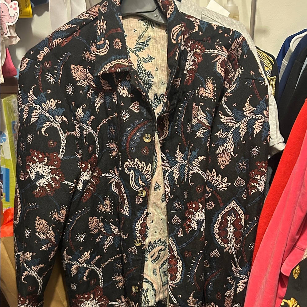 Men's Paisley Button-Up Shirt